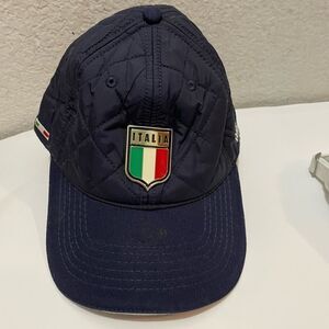 Men’s Italia quilted Baseball Cap one size essential caps
